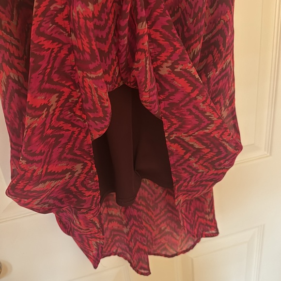 Mossimo size medium patterned dress pink red - Picture 4 of 4